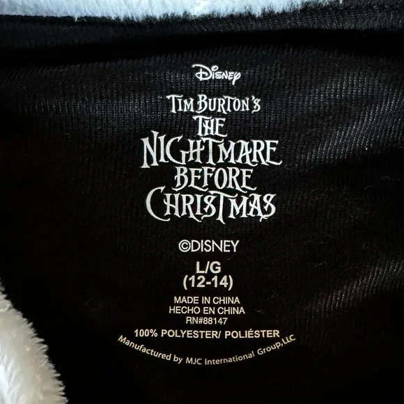 Disney The Nightmare Before Christmas Jack Skellington Women’s Lounger Hoodie - Picture 3 of 7